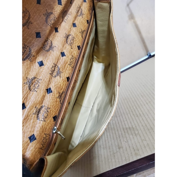 Authentic MCM Cognac Vintage Briefcase Bag - Picture 3 of 7